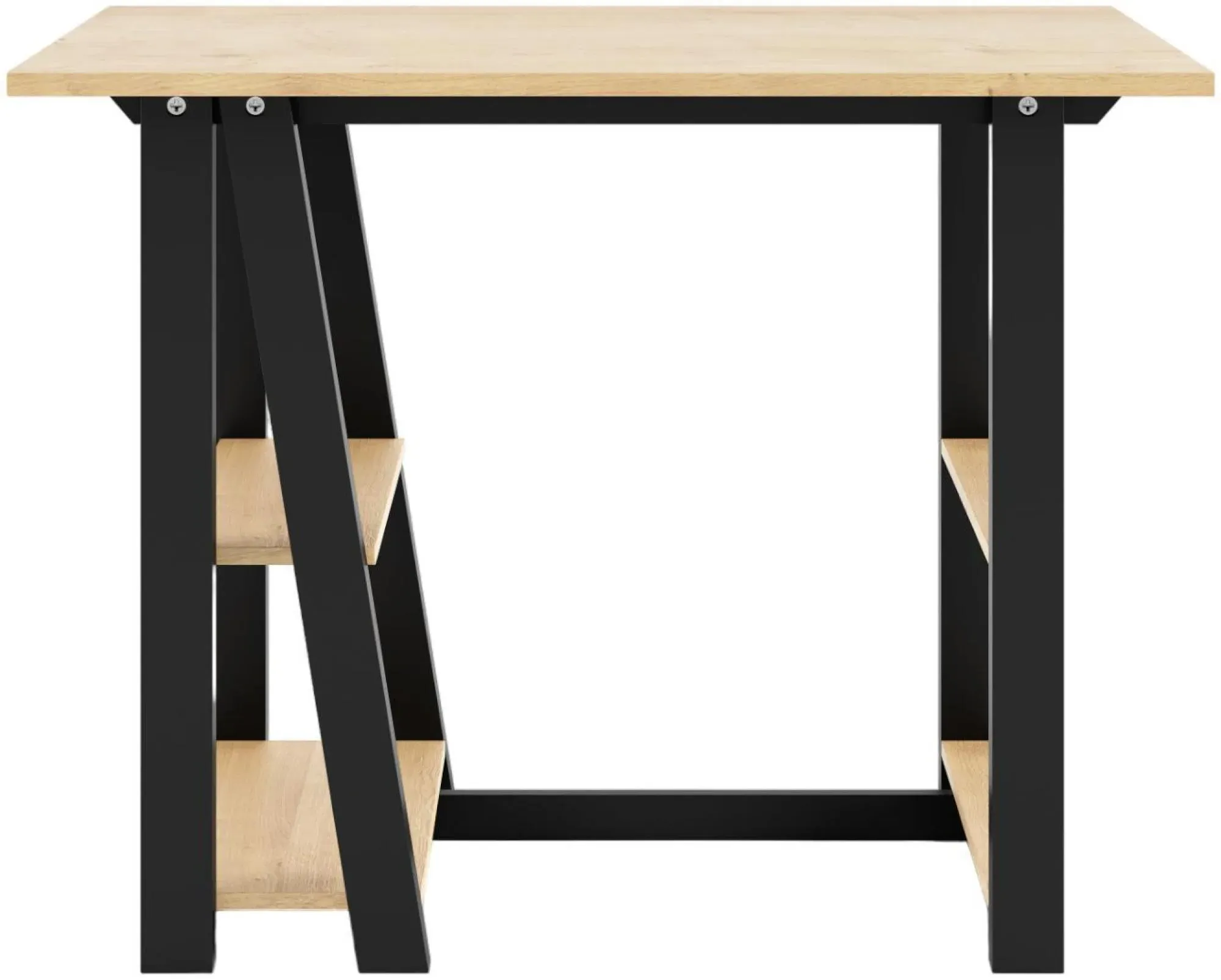 Pepin Compact Study Desk - Oak, Black