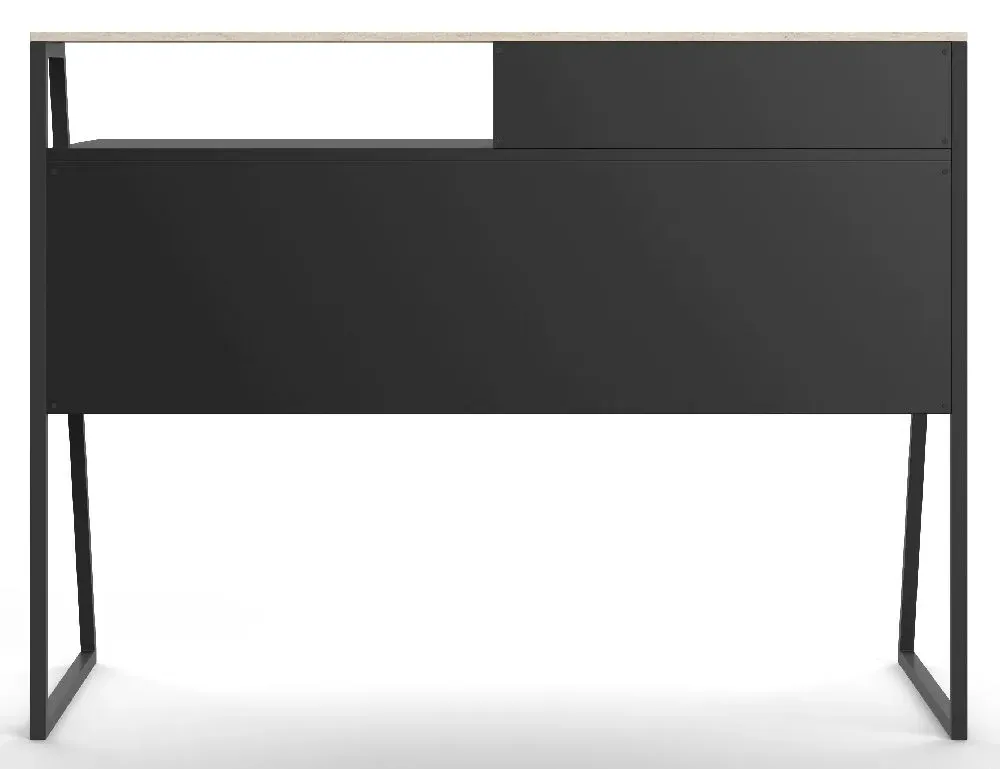 Salem Home Office Desk - Oak, Black