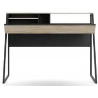 Salem Home Office Desk - Oak, Black