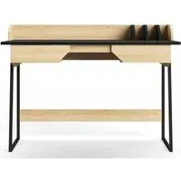 Salford Home Office Desk - Black, Oak