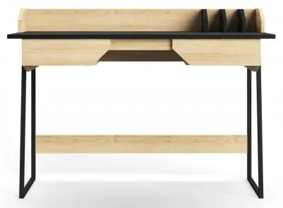 Salford Home Office Desk - Black, Oak image