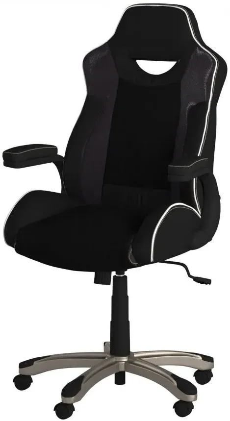 Sevier Office Chair - Black, Faux Leather