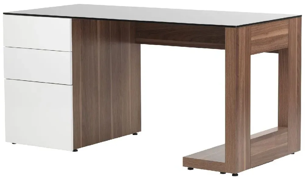 Solano Executive Computer Desk - Walnut