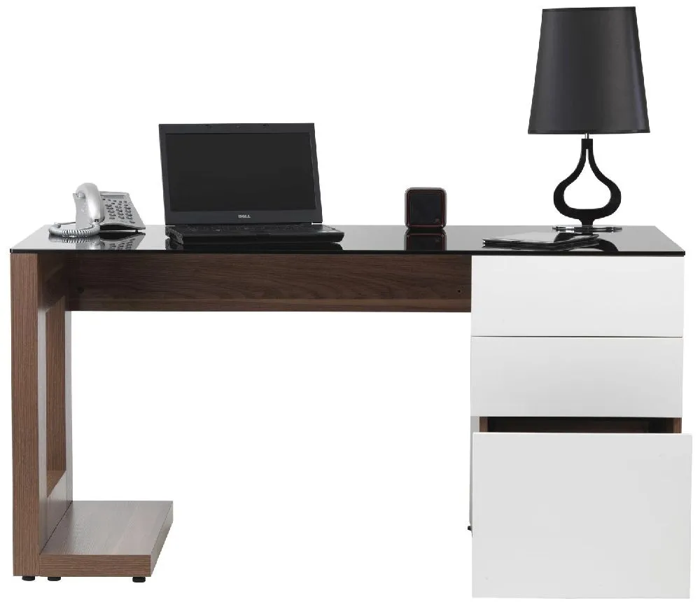Solano Executive Computer Desk - Walnut