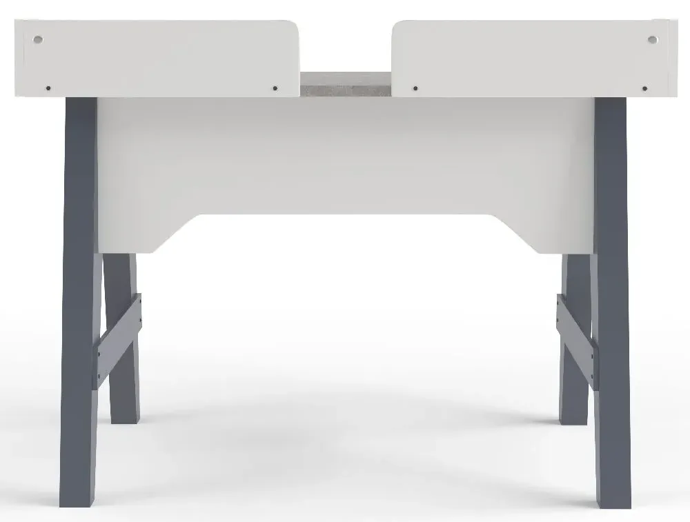 Thayer Writing Desk - Grey, Marble Effect