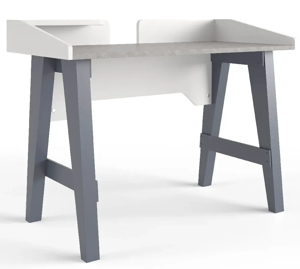 Thayer Writing Desk - Grey, Marble Effect