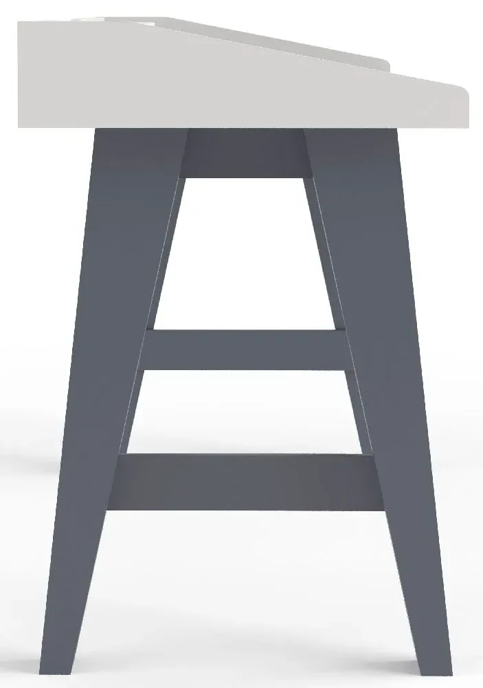 Thayer Writing Desk - Grey, Marble Effect