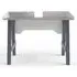 Thayer Writing Desk - Grey, Marble Effect