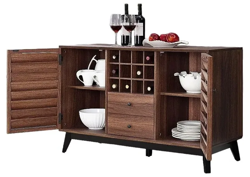 Vance Wine Cabinet - Walnut