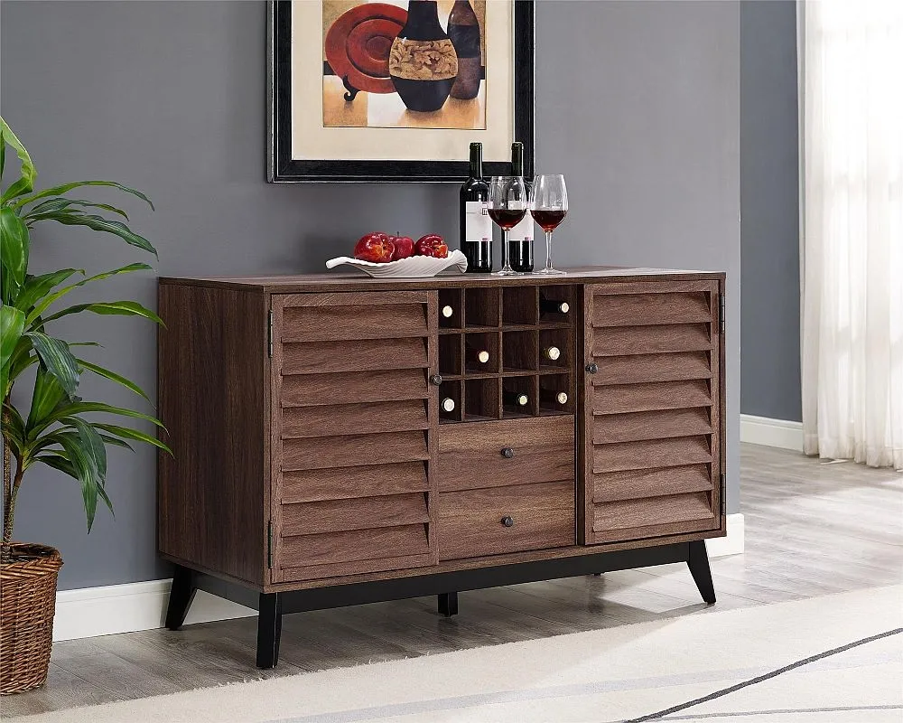 Vance Wine Cabinet - Walnut