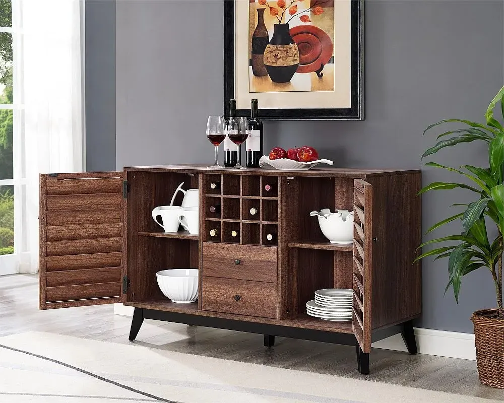 Vance Wine Cabinet - Walnut