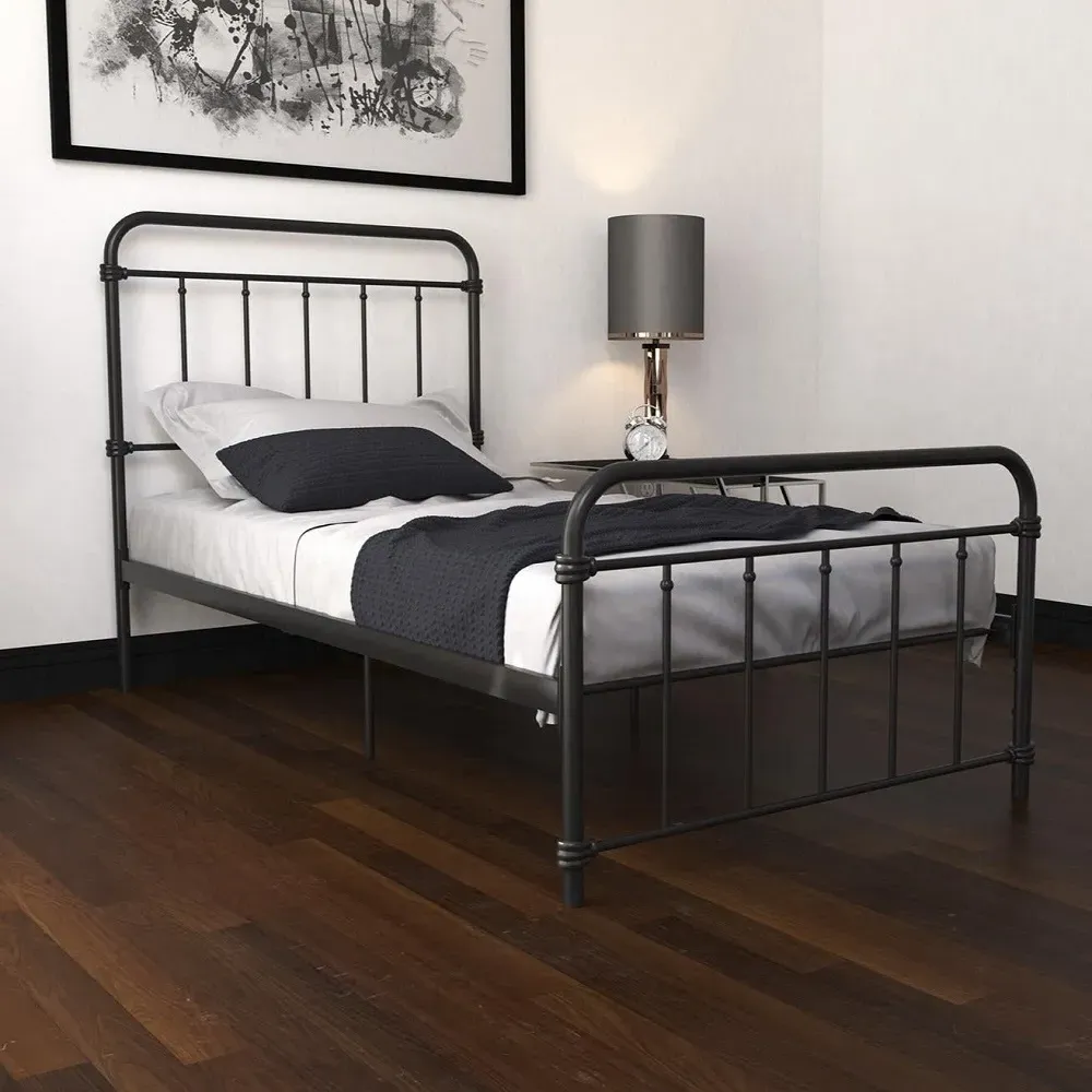 Wasco Metal Bed Frame - Black