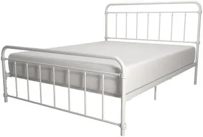 Wasco Metal Bed Frame - White