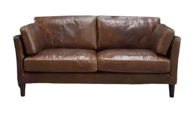 Adina 3-Seater Sofa - Brown, Leather image
