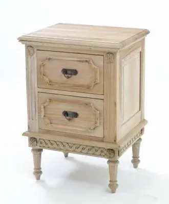 Alhambra 2 Drawer Bedside Cabinet - Rustic, Mahogany image