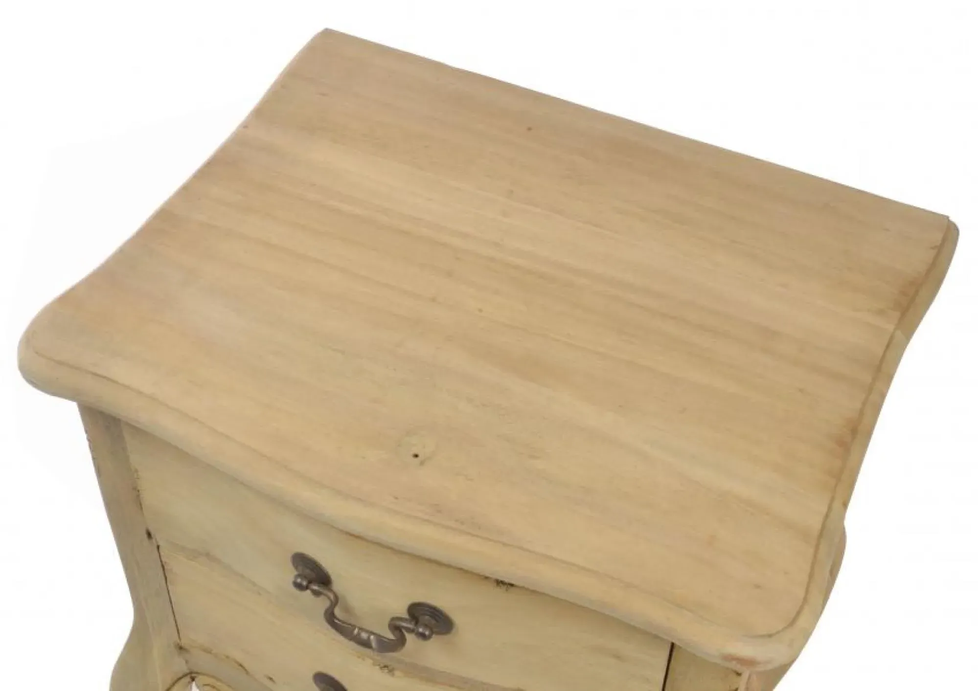 Alhambra 2 Drawer Side Table - Rustic, Mahogany