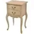 Alhambra 2 Drawer Side Table - Rustic, Mahogany