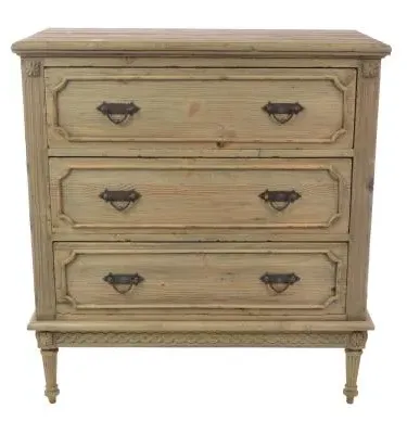 Alhambra 3 Drawer Chest - Rustic, Mahogany