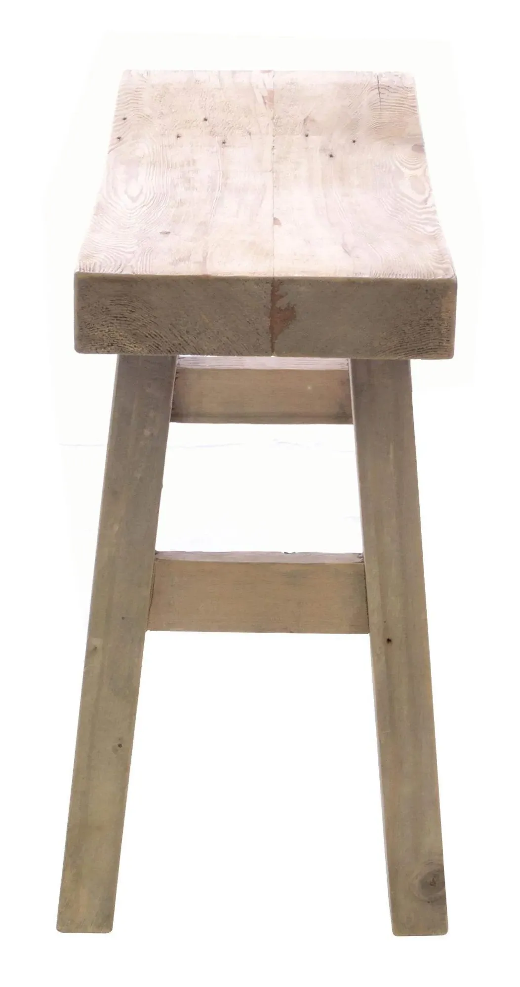 Alhambra Mahogany Saddle Foot Stool - Rustic