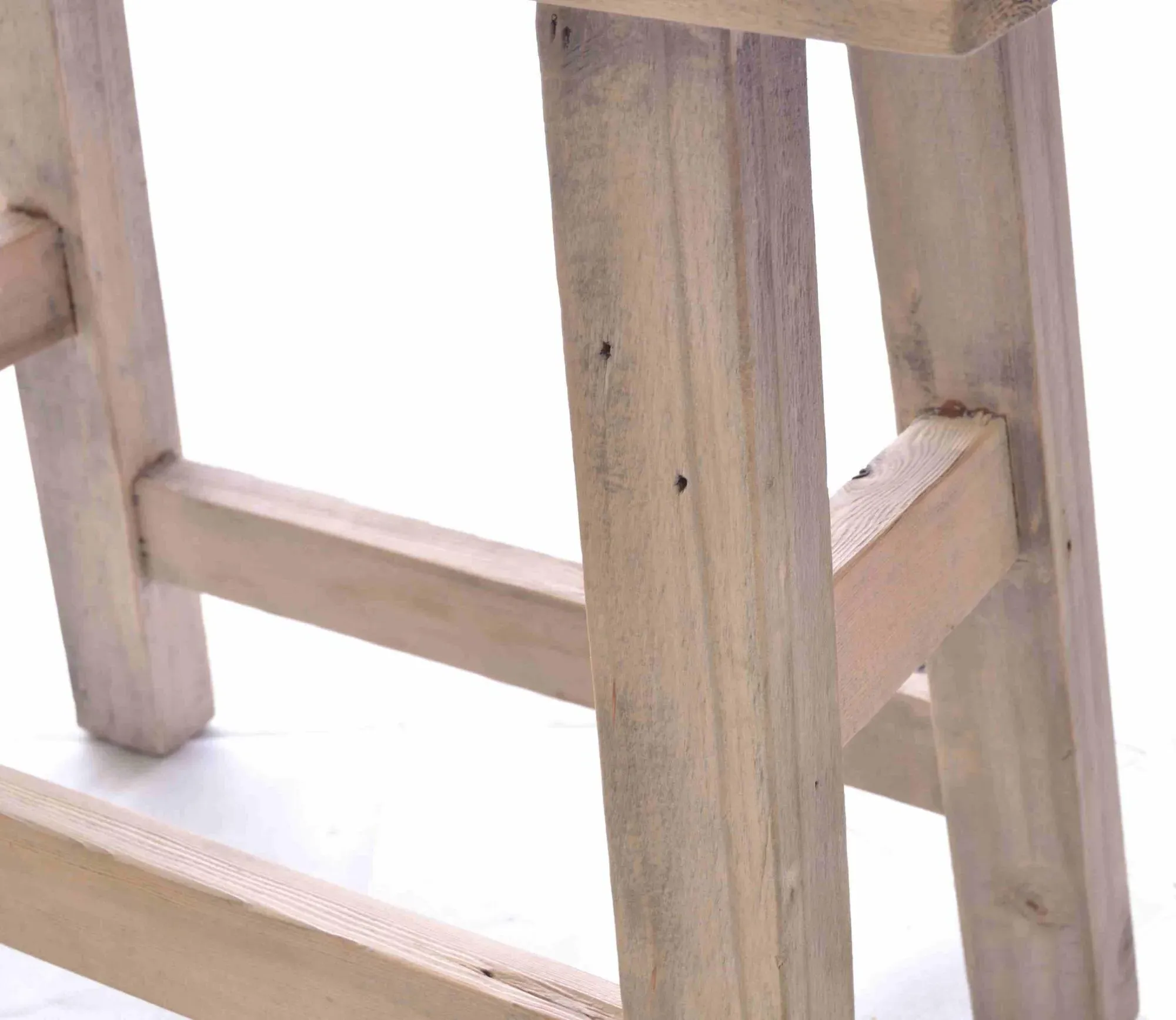 Alhambra Mahogany Saddle Foot Stool - Rustic