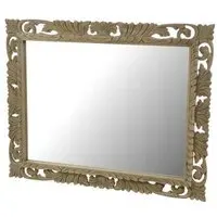 Alhambra Ornate Thin Mirror - Mahogany