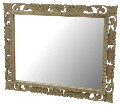 Alhambra Ornate Thin Mirror - Mahogany image