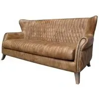 Aston 2-Seater Sofa - Brown, Leather