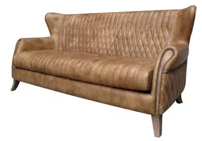 Aston 2-Seater Sofa - Brown, Leather image