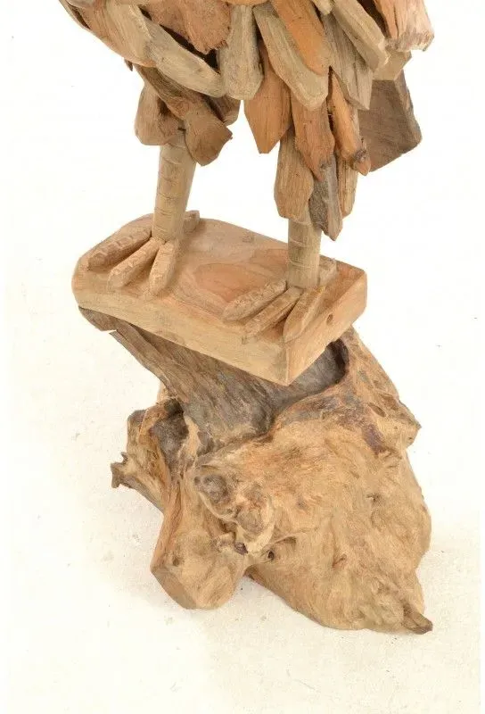 Large Owl on Stand - Brown