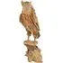 Large Owl on Stand - Brown