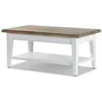 Lulworth Reclaimed Pine Coffee Table - White