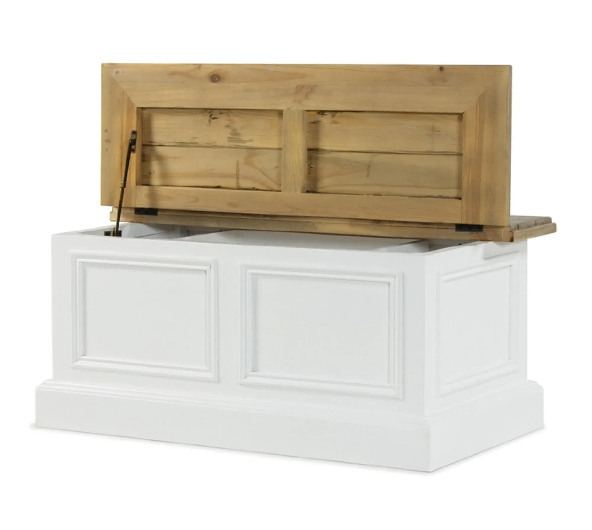 Lulworth Storage Coffee Table - White, Reclaimed Pine