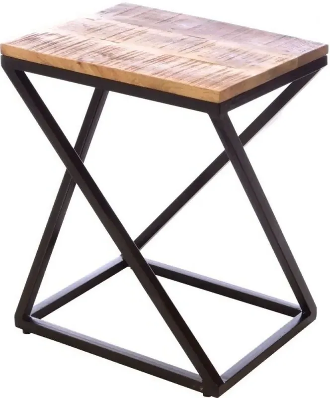 Old Empire Angled Nest of Tables - Brown, Mango Wood