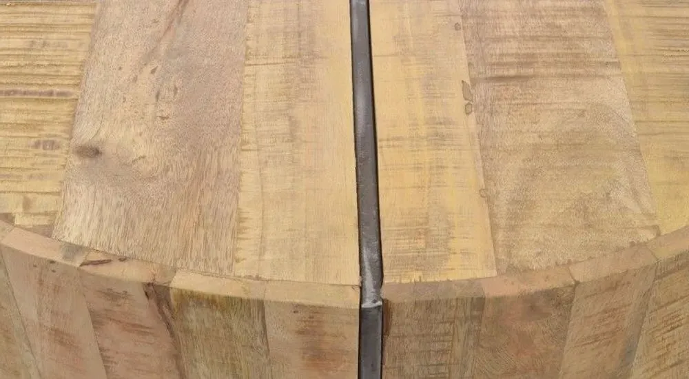 Old Empire Round Coffee Table - Mango Wood