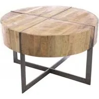 Old Empire Round Coffee Table - Mango Wood