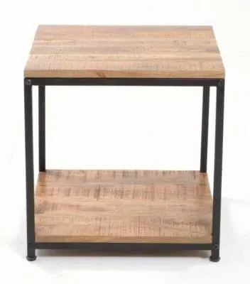 Old Empire Square Lamp Table - Mango Wood image