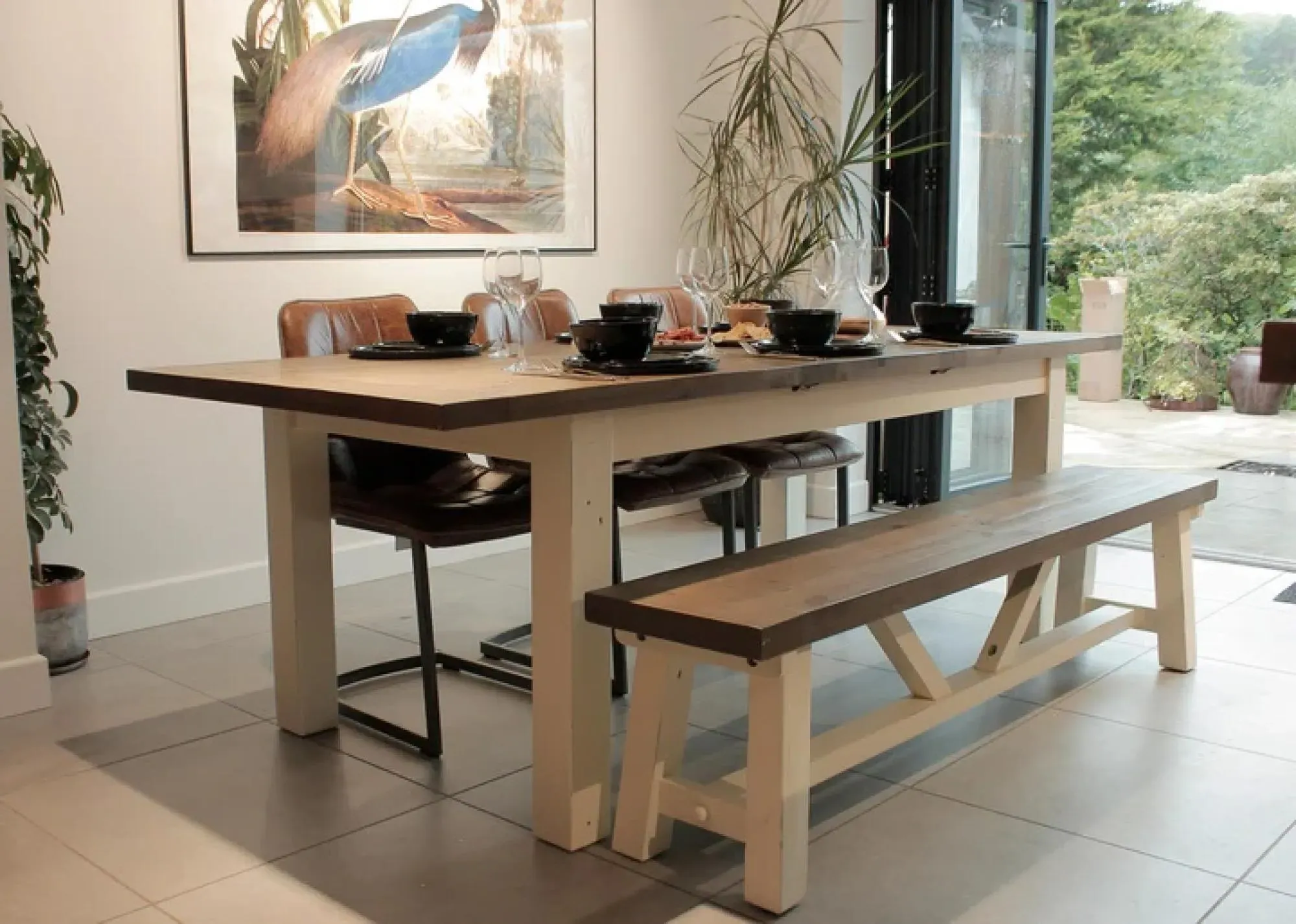 Purbeck Extendable Dining Table - Reclaimed Timber