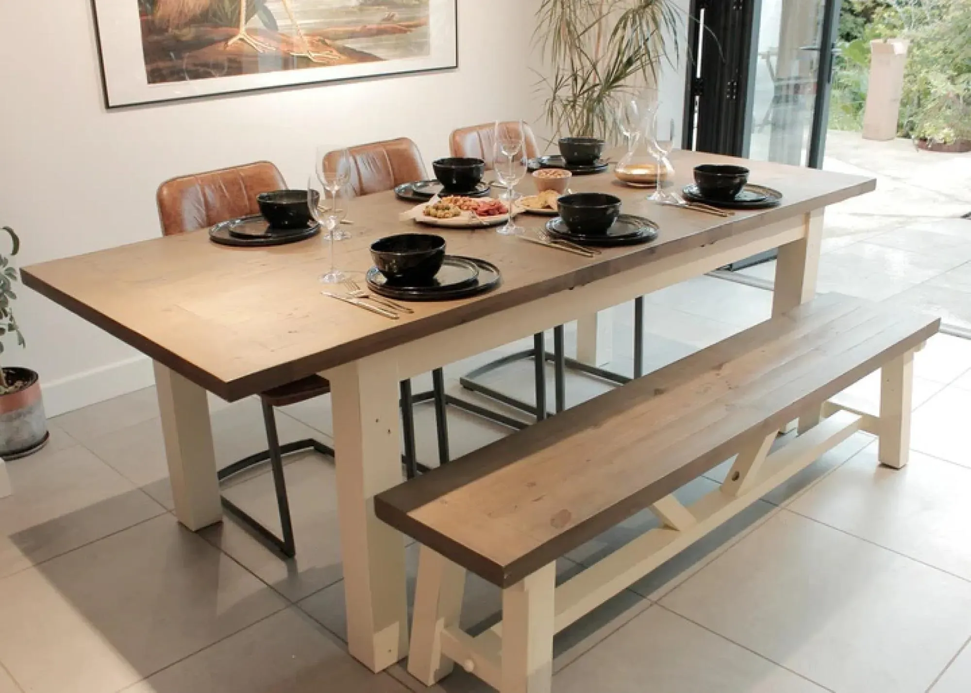 Purbeck Extendable Dining Table - Reclaimed Timber