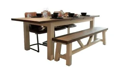 Purbeck Extendable Dining Table - Reclaimed Timber image