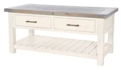 Purbeck Reclaimed Timber Coffee Table with Drawer image