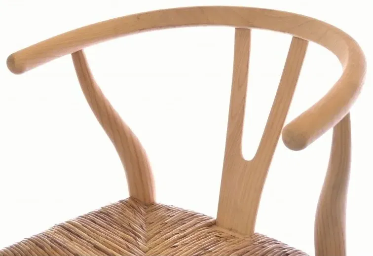 Shoreditch Barstool with Rush Seat - Brown, Wood