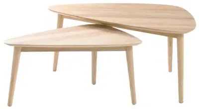 Shoreditch Nest of 2 Tables - Wood image