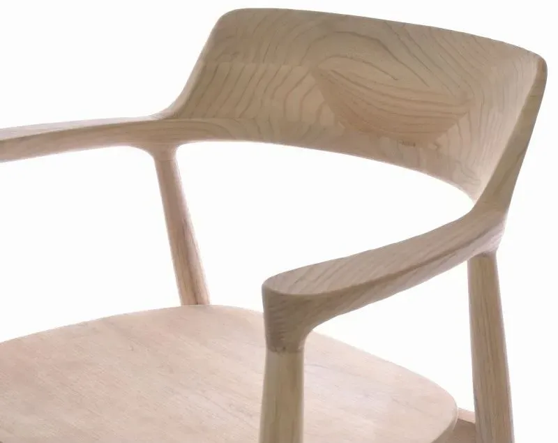 Shoreditch Wooden Dining Armchair - Cream