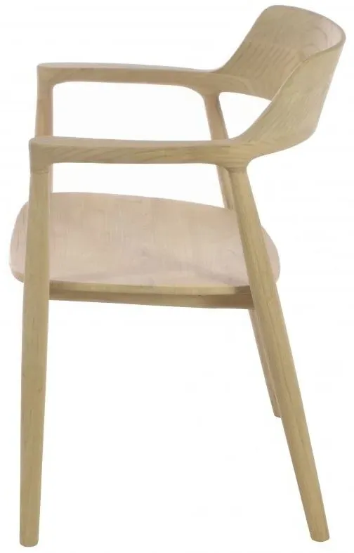 Shoreditch Wooden Dining Armchair - Cream