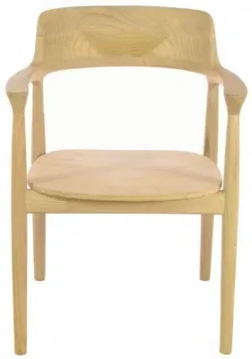 Shoreditch Wooden Dining Armchair - Cream image