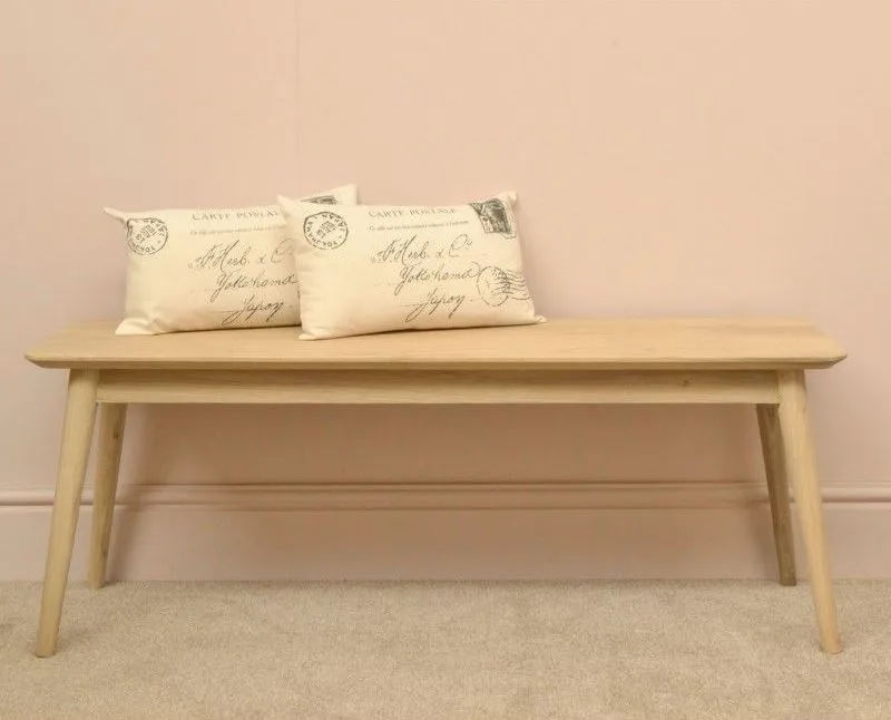 Shoreditch Wooden Dining Bench - Beige