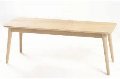 Shoreditch Wooden Dining Bench - Beige image