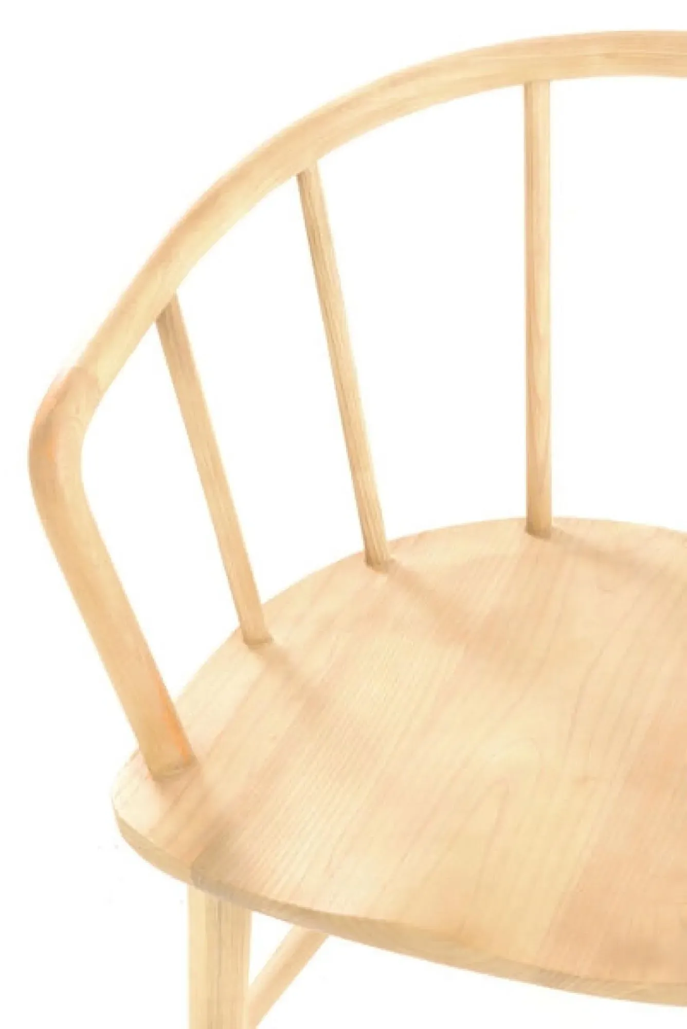 Shoreditch Wooden Stick Back Curved Dining Chair