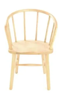 Shoreditch Wooden Stick Back Curved Dining Chair image