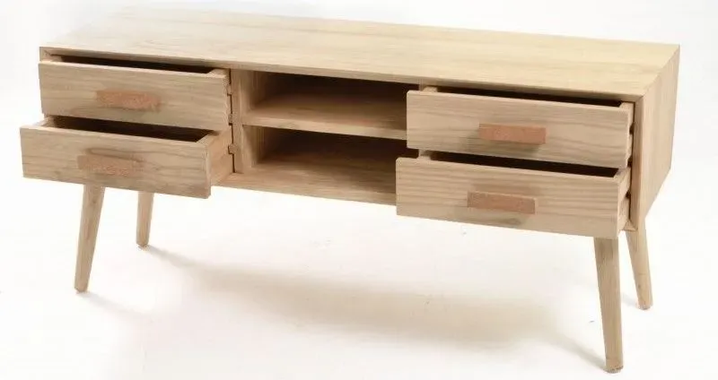 Shoreditch Wooden TV Unit - Beige